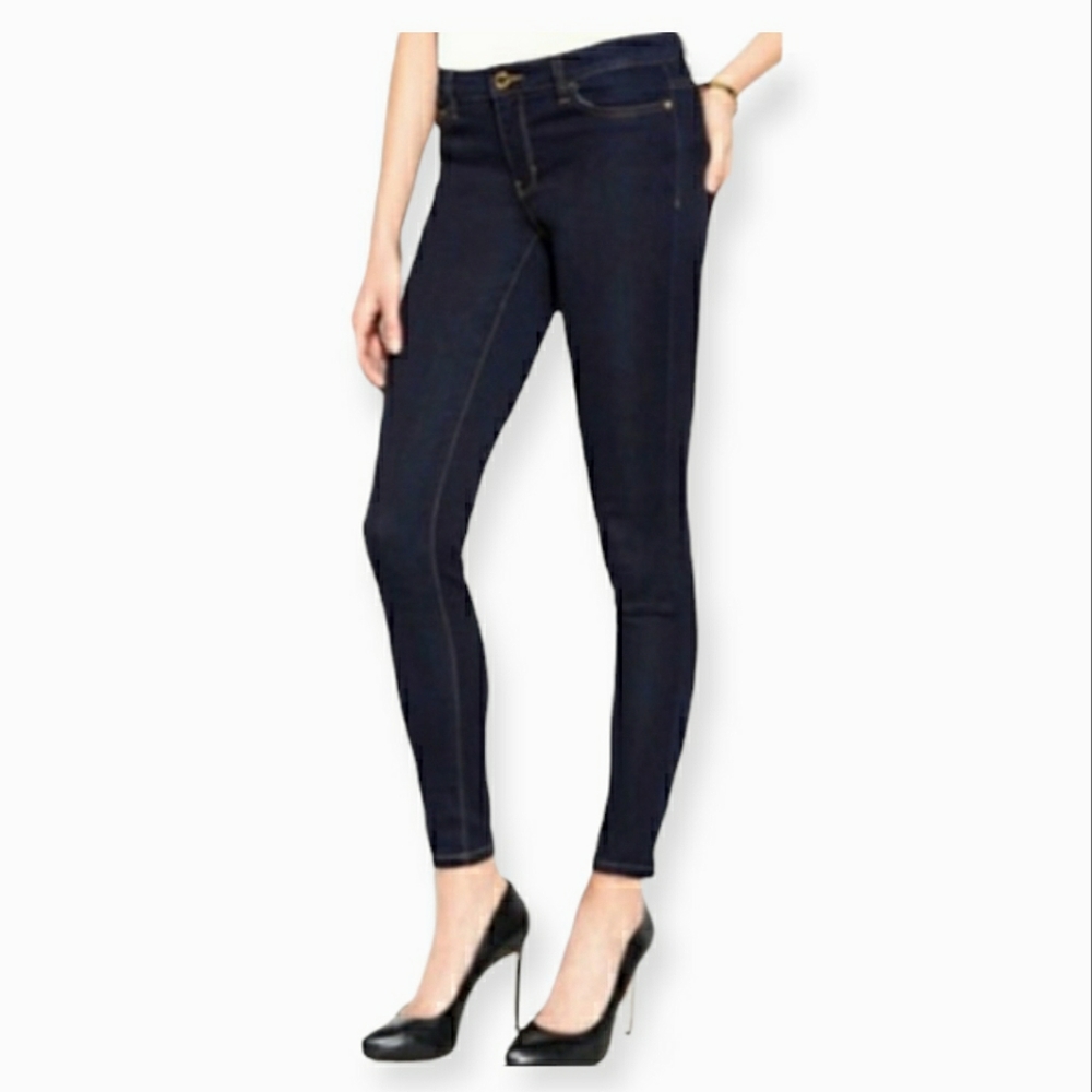 NWT Michael Kors Dark Wash Izzy Cropped Skinny Jeans sz 8